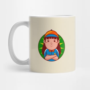 Courier Woman Mug